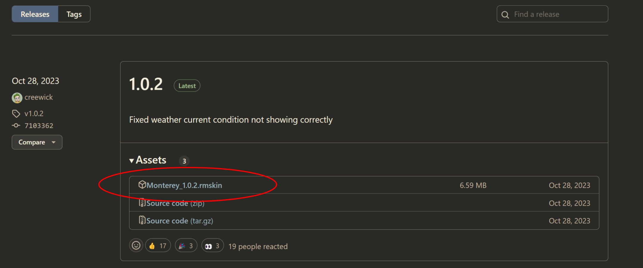 下载 MontereyRainmeter